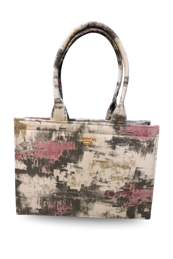 Blue & Gold Textured Tote Bag