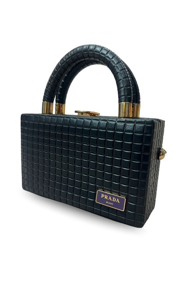 Black Leather Handbag A+ Quality